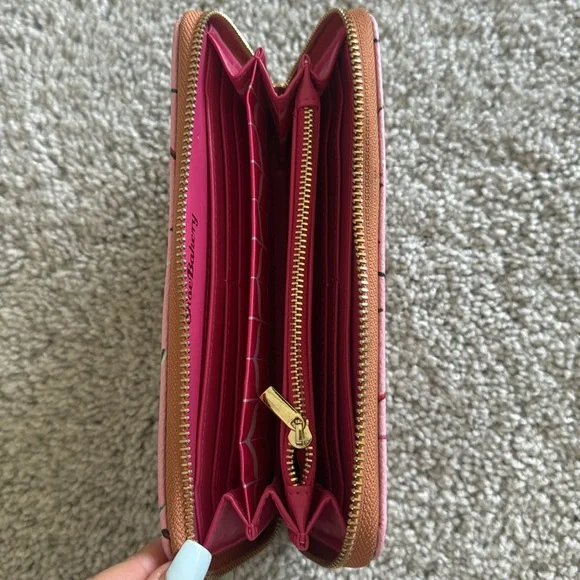 NWOT Pink and Brown ShoeBakery Wallet - Picture 3 of 4